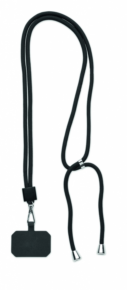 Logotrade promotional merchandise photo of: RPET Phone holder lanyard
