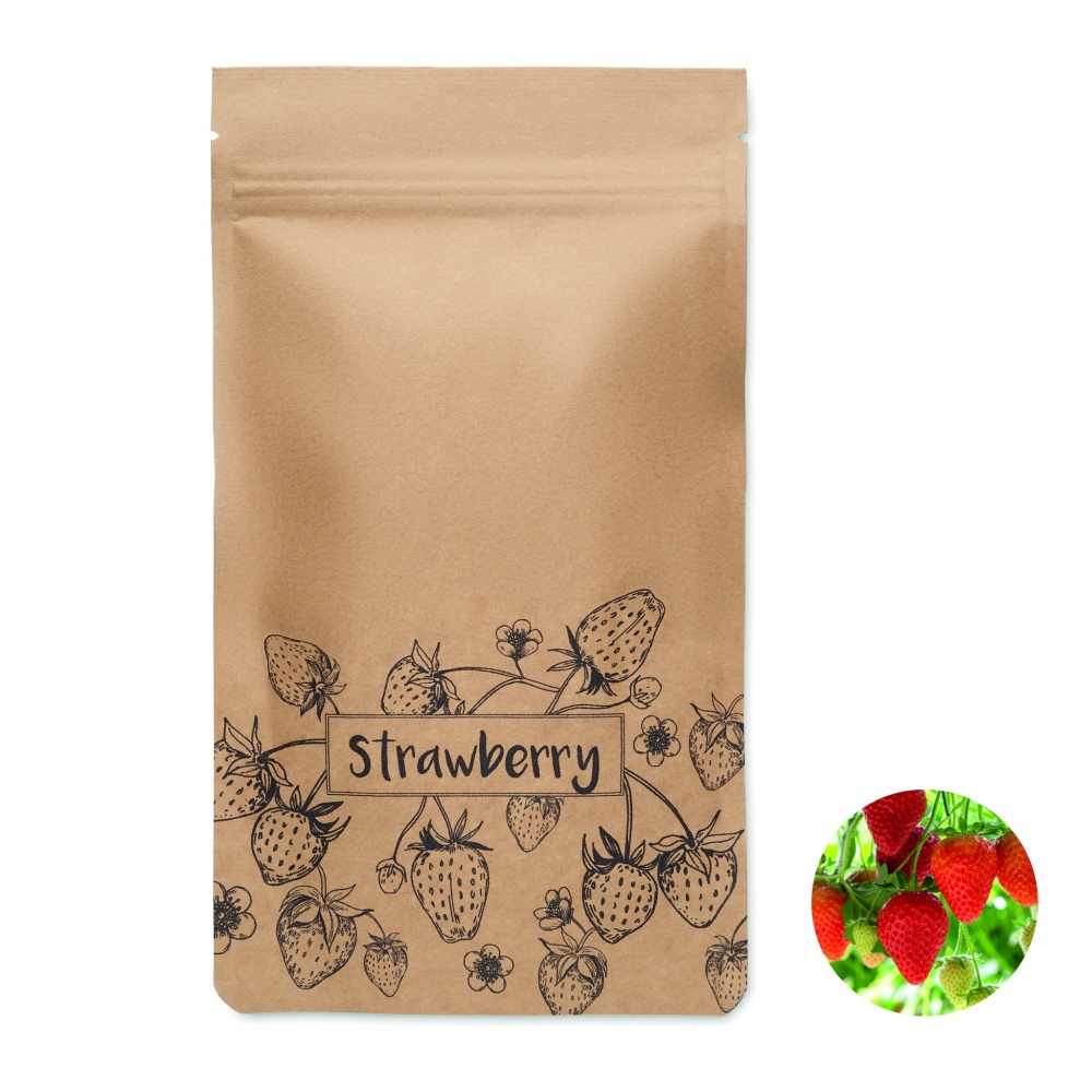 Logo trade promotional giveaways image of: Strawberry growing kit
