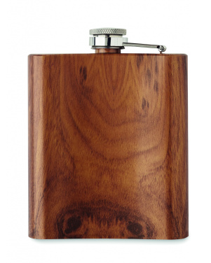 Logo trade promotional merchandise photo of: Slim hip flask 190 ml
