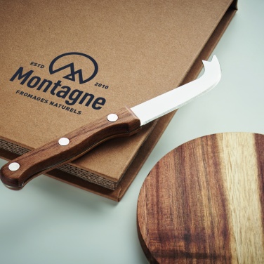 Logo trade corporate gifts image of: Acacia cheese board set Dresden