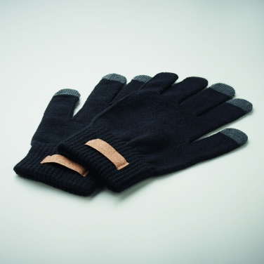 Logo trade promotional merchandise photo of: RPET tactile gloves
