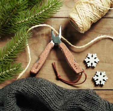 Logo trade business gift photo of: Multi tool pocket knife cork