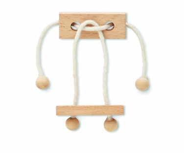 Logo trade promotional gifts picture of: Wooden brain teaser rectangle