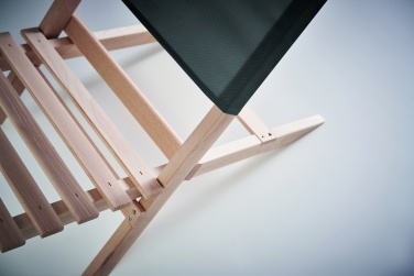 Logo trade advertising product photo of: Foldable wooden beach chair