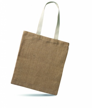 Logo trade promotional merchandise picture of: Jute shopping bag