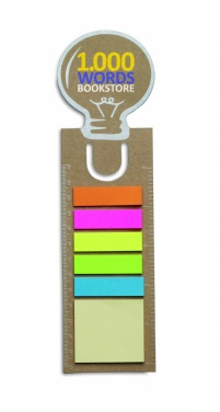 Logo trade promotional items picture of: Bookmark with sticky memo pad