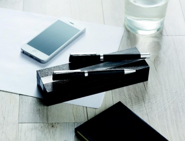 Logo trade promotional products picture of: Pen and roller in paper box