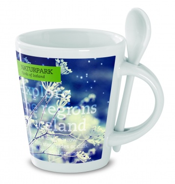 Logo trade promotional products picture of: Sublimation mug with spoon
