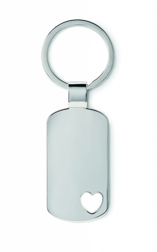Logotrade promotional gift image of: Key ring with heart detail Jūrmala