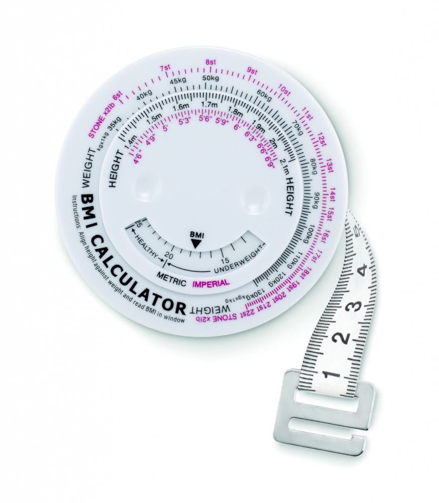 Logo trade corporate gift photo of: BMI measuring tape