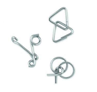 Logotrade promotional product image of: Set of 3 metal brain teasers