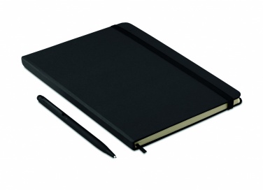 Logo trade promotional giveaways image of: A5 notebook w/stylus 72 lined