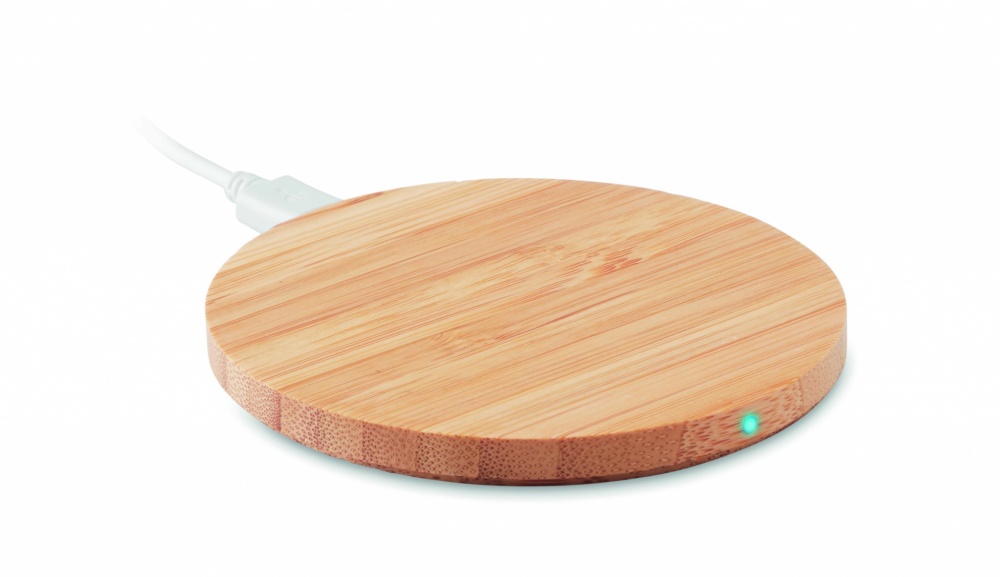 Logotrade corporate gift picture of: Wireless charger bamboo 5W