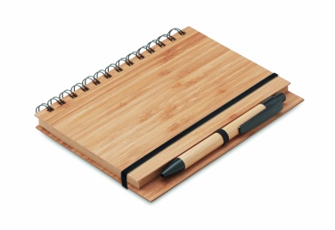 Logotrade promotional gift image of: Bamboo notebook with pen lined BAMBLOC