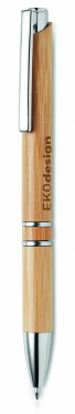 Logo trade promotional item photo of: Bamboo automatic ball pen