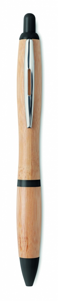 Logotrade promotional merchandise photo of: Ballpoint pen made of ABS and bamboo