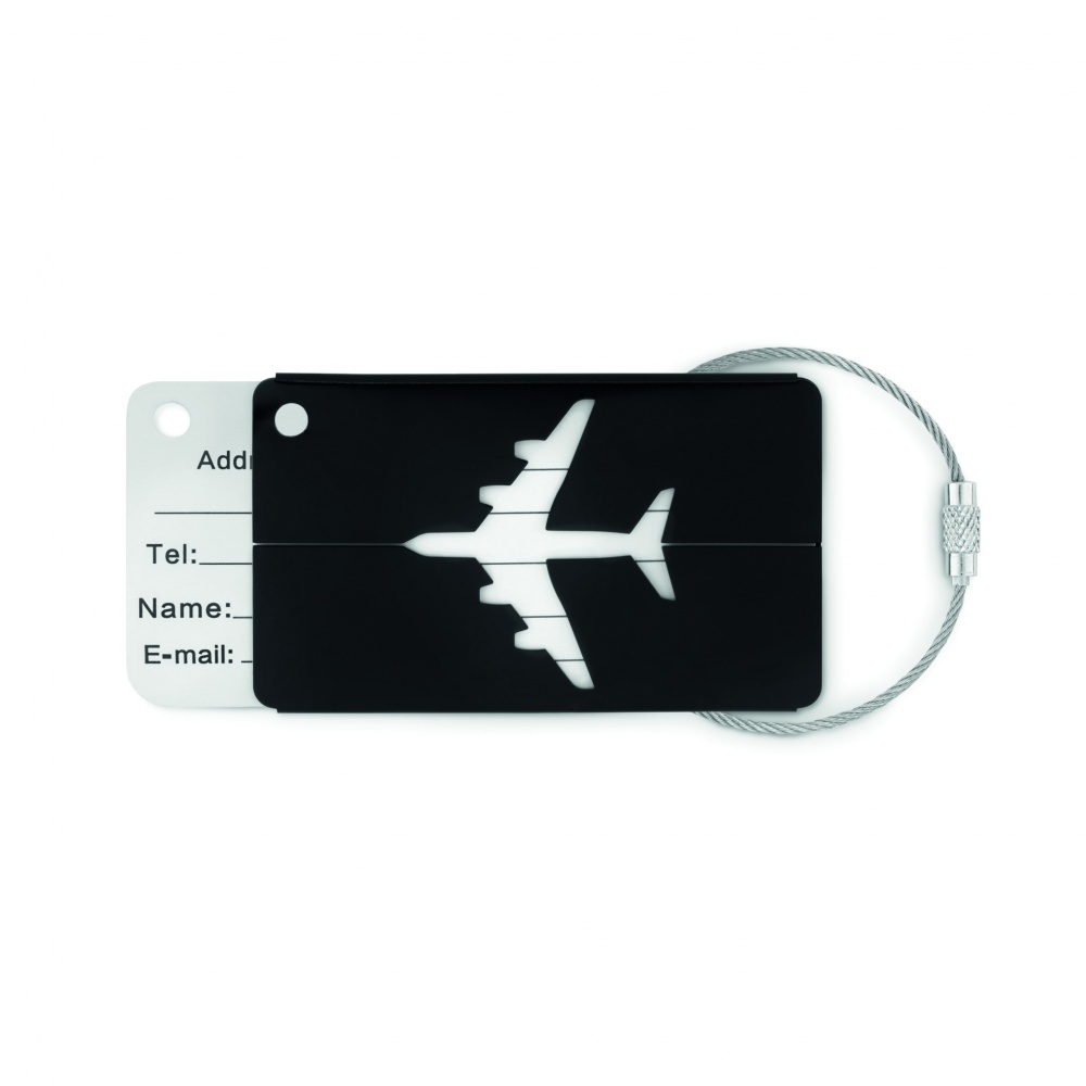 Logotrade promotional product image of: Aluminium luggage tag