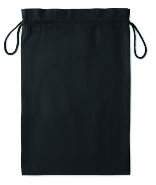 Logotrade advertising product image of: Large Cotton draw cord bag black