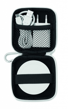 Logo trade promotional products picture of: Wireless charger travel set