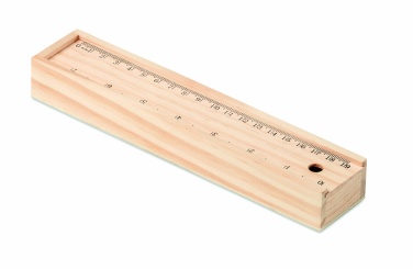 Logotrade promotional gift image of: Stationery set in wooden box
