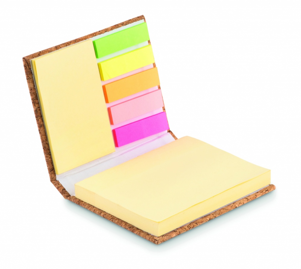 Logotrade advertising products photo of: Cork sticky note memo pad