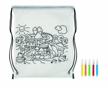 Logotrade promotional merchandise photo of: Non woven kids bag with pens