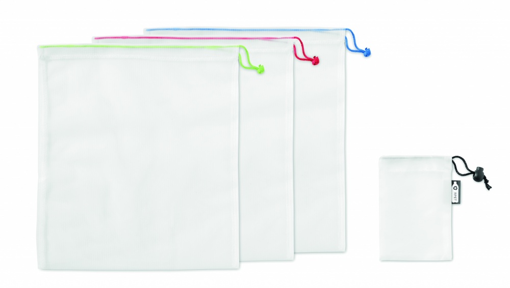 Logotrade promotional gifts photo of: Set of 3 RPET mesh food bags