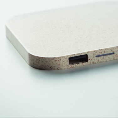 Logotrade corporate gift picture of: Hub charger wheat straw/ABS 5W