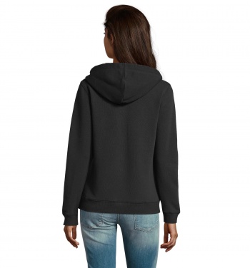 Logo trade promotional gift photo of: SPIKE WOMEN ZIP HOOD SWEAT