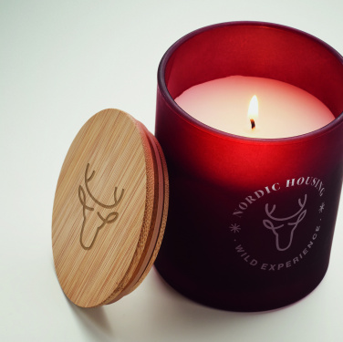 Logo trade business gifts image of: Plant based wax candle 200 gr