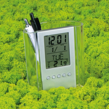 Logotrade promotional item image of: Acrylic desk pen holder MADRID