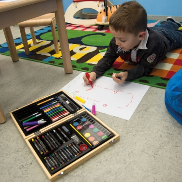 Logotrade promotional giveaway image of: Big wooden painting set MAXI