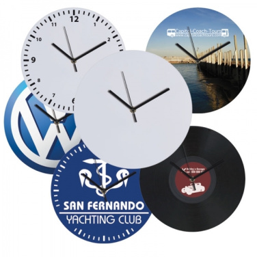 Logo trade promotional items picture of: Wall clock with allover clock face VENICE