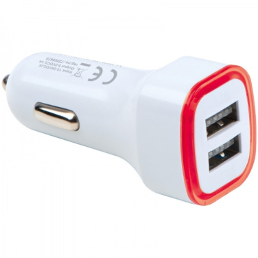 Logo trade promotional merchandise photo of: USB charging adapter KFZ FRUIT
