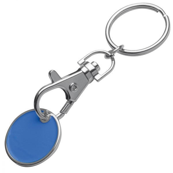 Logo trade promotional giveaways image of: Keyring with shopping coin ARRAS