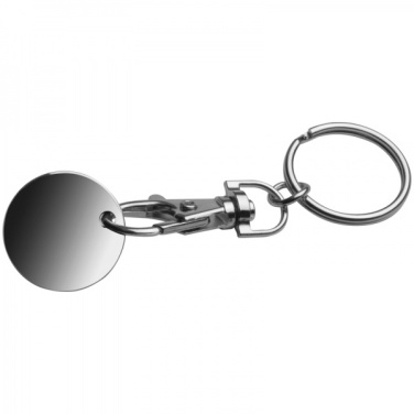 Logo trade promotional merchandise image of: Keyring with shopping coin ARRAS