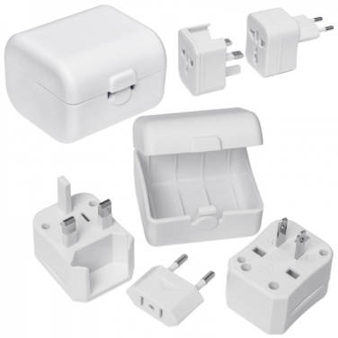Logo trade advertising product photo of: Travel adapter PERU