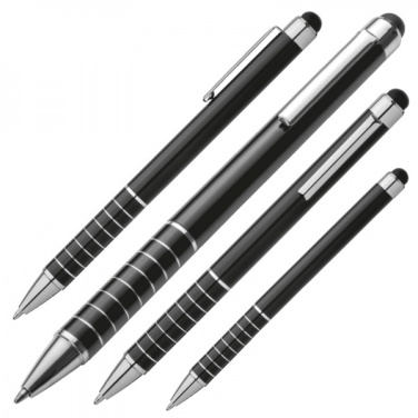 Logotrade promotional merchandise picture of: Metal ballpen with touch pen LUEBO
