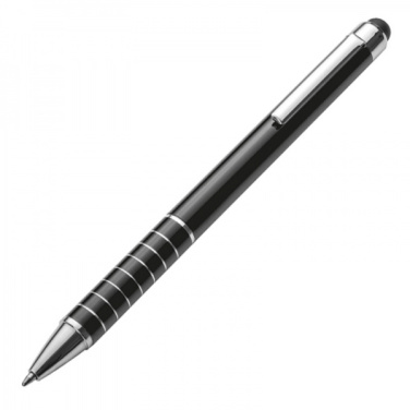 Logo trade promotional merchandise photo of: Metal ballpen with touch pen LUEBO