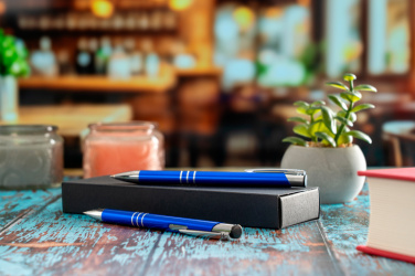 Logotrade promotional merchandise photo of: Metal writing set CLAREMONT