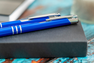 Logotrade promotional merchandise image of: Metal writing set CLAREMONT