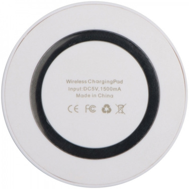 Logo trade promotional giveaways image of: Induction charger KARTHAGO