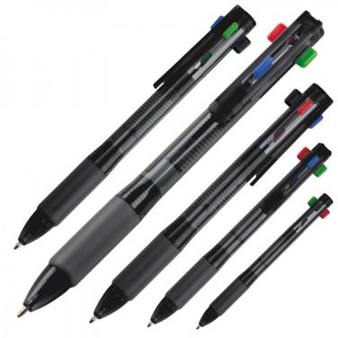 Logo trade promotional gifts picture of: Plastic ballpen 4in1 NEAPEL