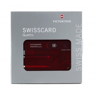 Logotrade promotional product picture of: SwissCard Quattro Victorinox