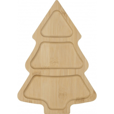 Logotrade corporate gift picture of: Bamboo snack tray LOUISVILLE