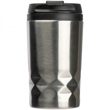 Logo trade corporate gift photo of: Stainless steel mug with lid ROMA 250 ml