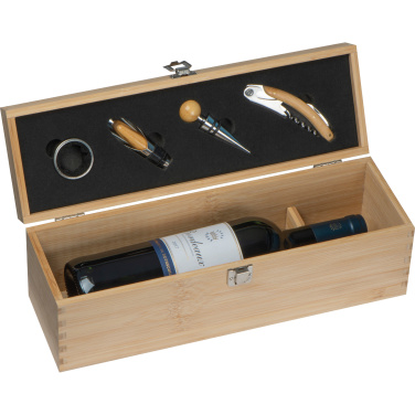 Logotrade advertising product image of: Wooden wine box SAINT-ETIENNE