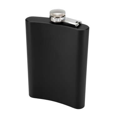 Logotrade corporate gift picture of: Hip flask OLYMPOS Schwarzwolf