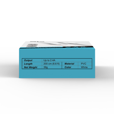 Logo trade promotional giveaways image of: Data transfer cable LK10 Type - C Quick Charge 3.0