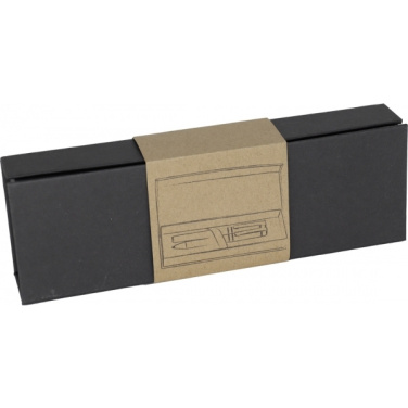 Logo trade promotional merchandise picture of: Metal writing set KARLOVAC